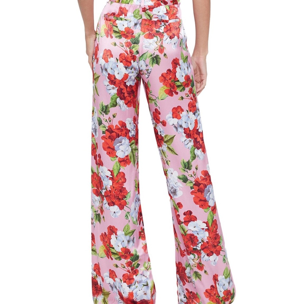 L'Agence Pilar Silk Wide-Leg Pant Size 0